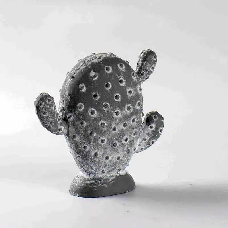 

Large concrete simulation cactus mold diy Cement home decoration 3D succulent candle silicone mold molds for plaster