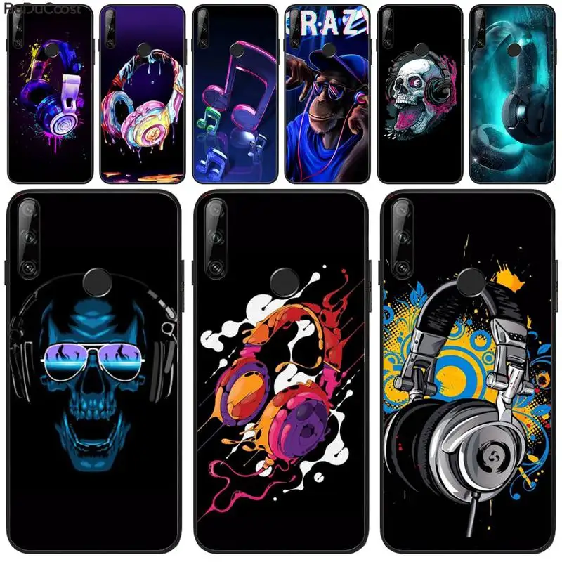 Роскошный Уникальный чехол для телефона DJ Crazy music гарнитура Huawei Y5 II Y6 Y7Prime Y9 2018