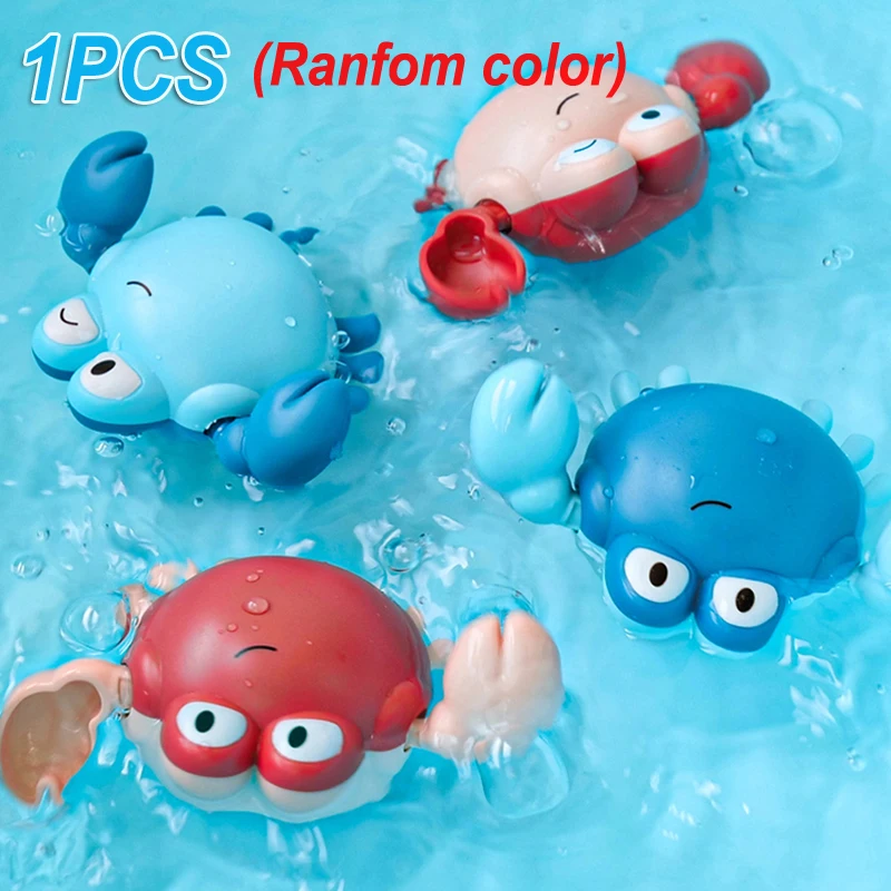 QWZ Summer Bathroom Bath Shower Baby Clockwork Swimming Children Play Water Cute Little Yellow Duck Bathing Bathtub Toys For Kid 14