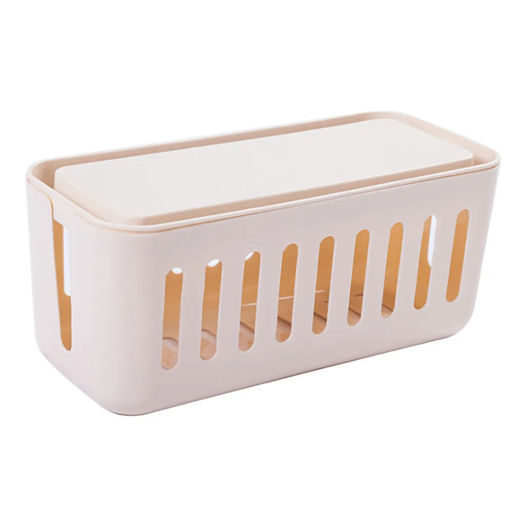 1PC Cable Storage Box Wire Management Socket Tidy Organizer Home Room Container Power Strip Wire Cable Management Box
