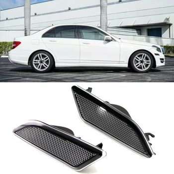 

6000K Car Smoked Lens Front Side Marker Lamp Housing For Mercedes W204 LCI C250 C300 C350 C-Class 2012-2014