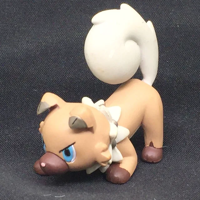 Tomy Pokemon 4-6cm Charmander Popplio Litten Pikachu Rowlet Treecko Eevee Fennekin Greninja Anime Action Figure Dolls Toy Earth dog3.8cm