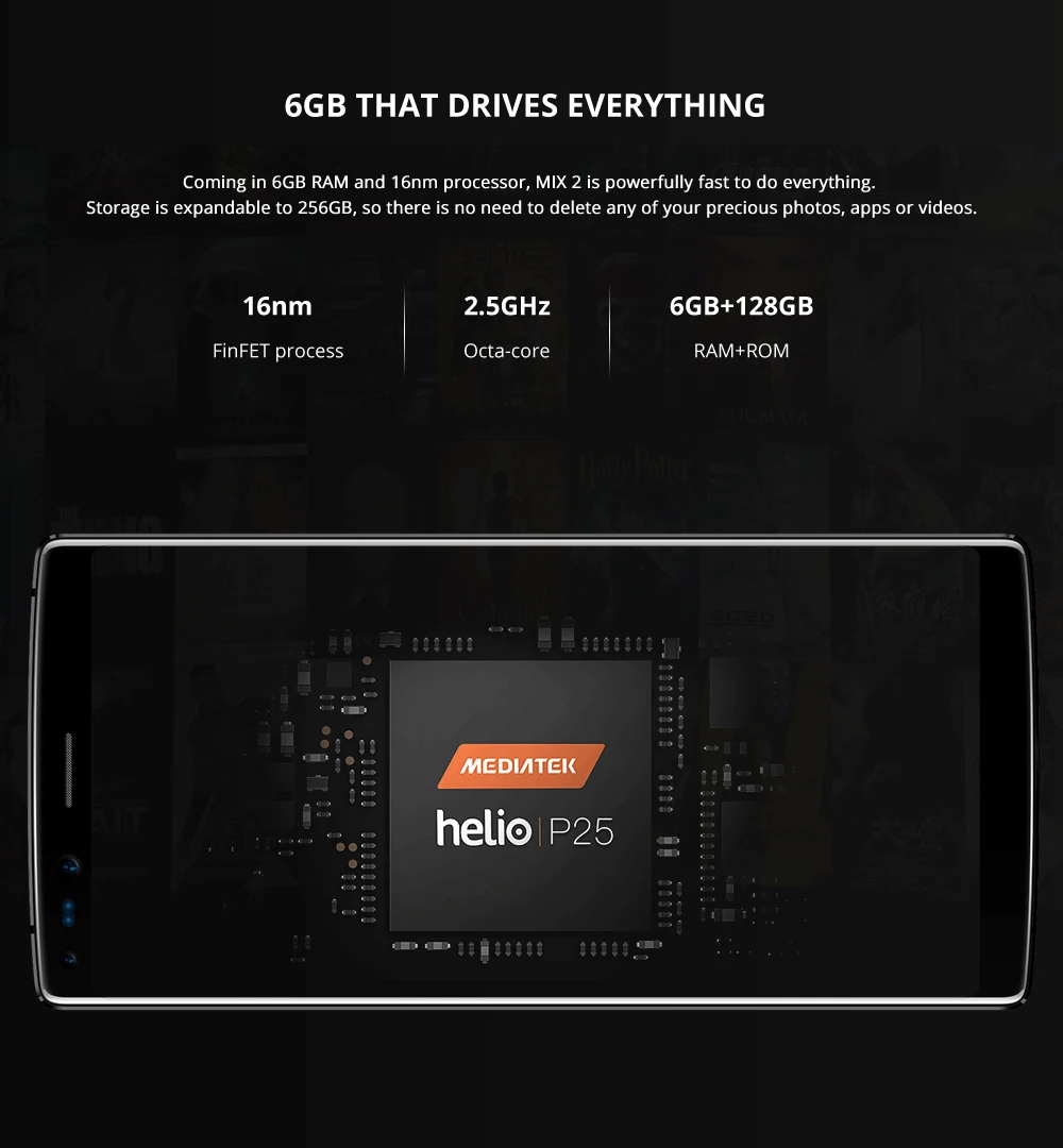 DOOGEE Mix 2 Helio P25 Смартфон Android 7,1 16,0+ 13,0 Мп 8,0+ 8,0 Мп Быстрая зарядка 6G+ 64G 4060 мАч Octa Core 5,99 дюймов мобильный телефон