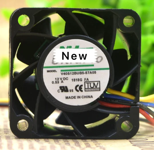 4 проводной охлаждающий вентилятор для сервера Nidec V40S12BUB5 57A05 DC 12V 0.53A 40x40x28 мм|Пульты