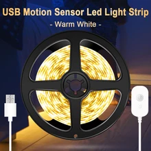 WENNI Светодиодная лента водонепроницаемый USB датчик движения светильник 5 в под шкаф светильник светодиодный PIR лампа лента светодиодный шкаф лампа украшение
