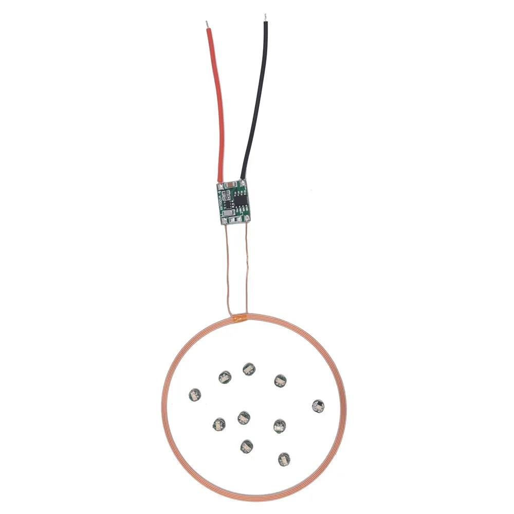 Módulo de Carregamento Leds sem Fio 5v sem Fio Led e Bobina Taidacent Conjuntos Remoto Indução Indutiva Bobina 2 80mm - Image 3
