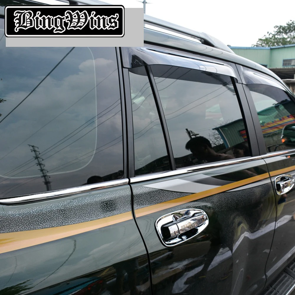 Автомобильный Стайлинг для Toyota Prado 2010- Land Cruiser обшивка окна автомобиля внешние аксессуары отделка из нержавеющей стали