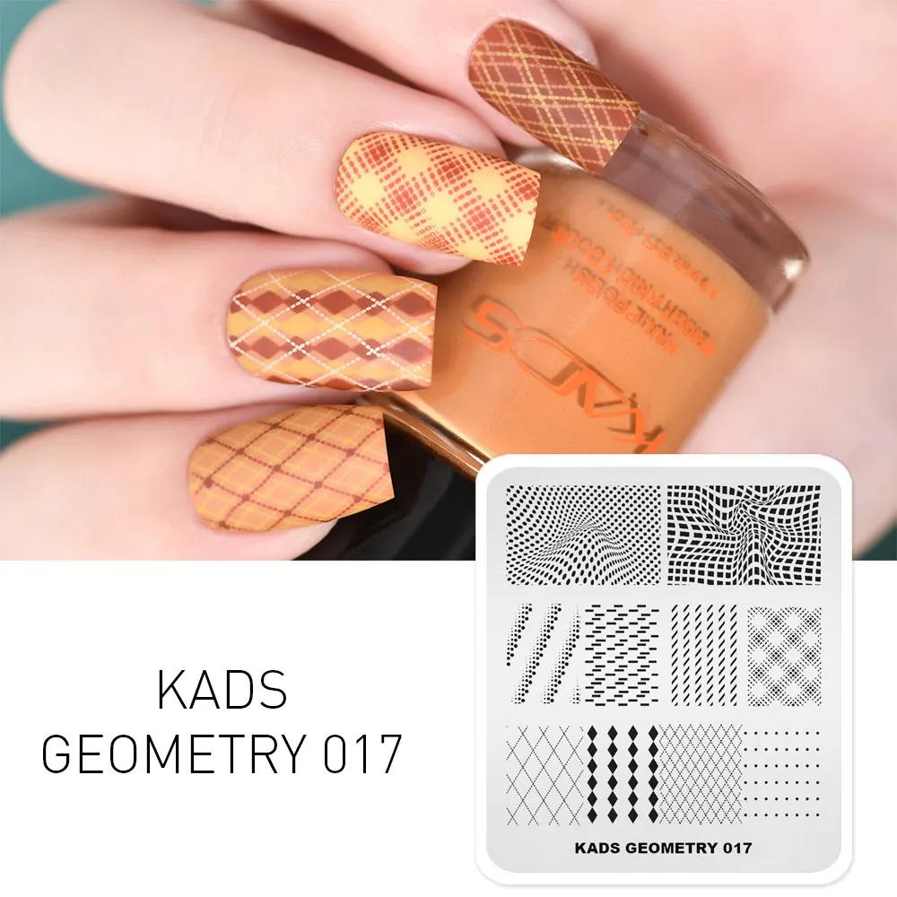 GEOMETRY-017 AriesLibra дизайн ногтей шаблон Рождество печать для Хэллоуина шаблон пластины штамповки пластины ногтей трафарет маникюрный шаблон трафареты - Цвет: GEOMETRY-017