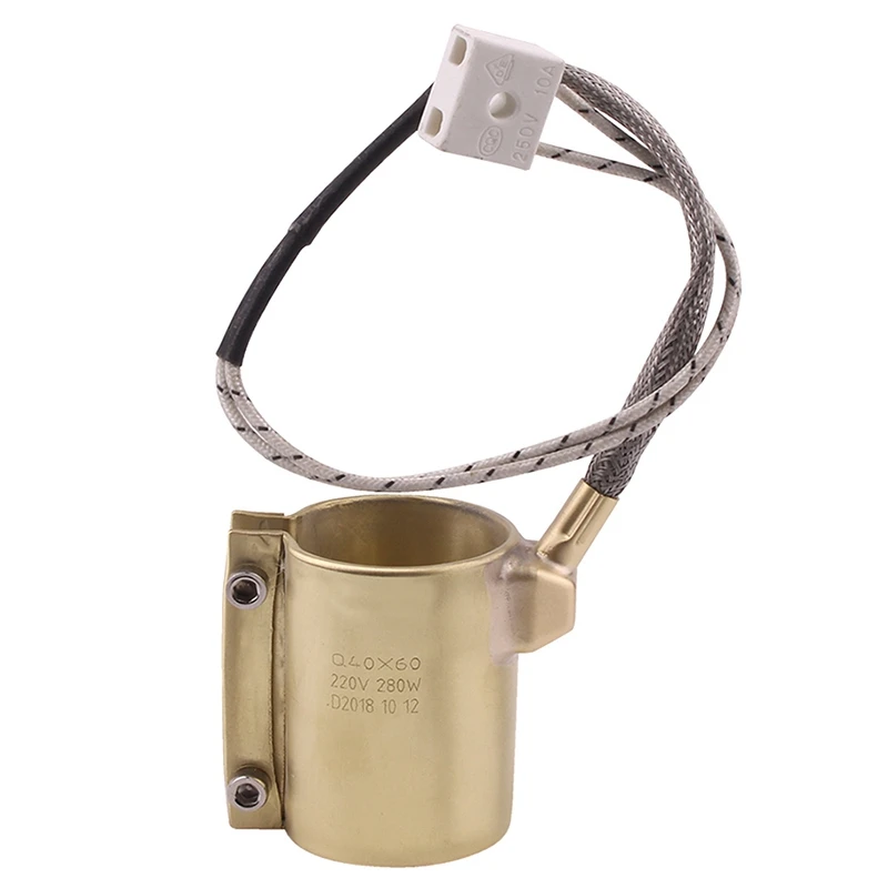 

220V 280W 40x60mm Brass Nozzle Belt Type Injection Molding Machine Parts for Injection Molding Machine