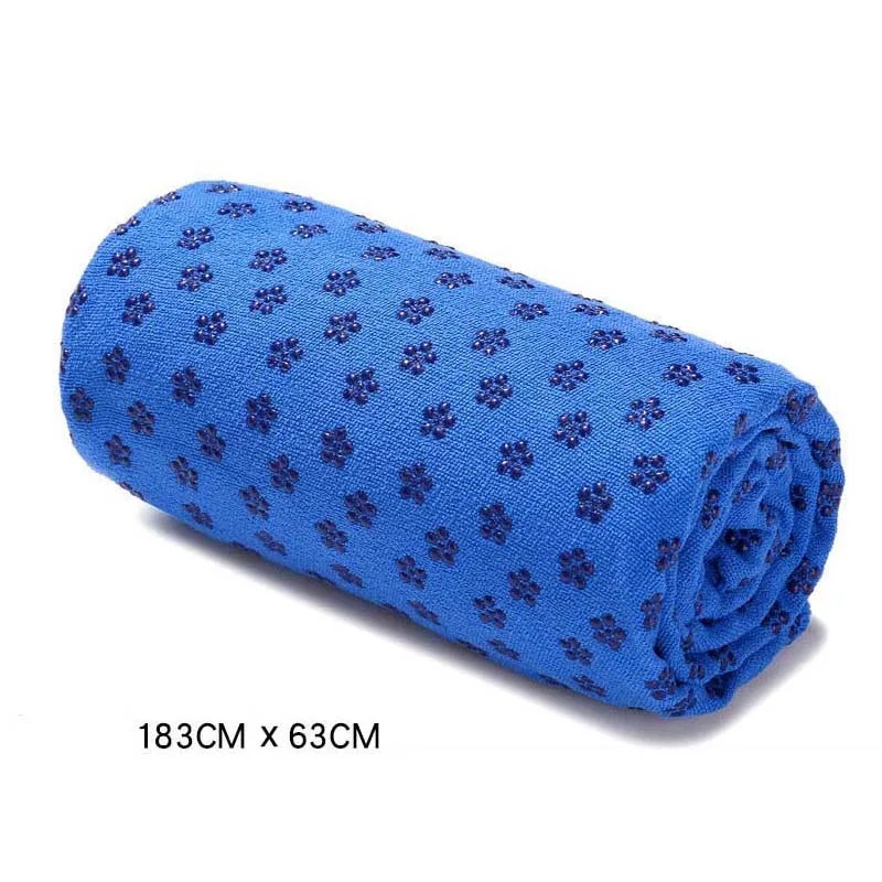 183x63 Deep blue 183*82 см нескользящий коврик для йоги, покрытие из микрофибры, быстросохнущее спортивное полотенце, одеяло для занятий спортом, фитнесом, упражнениями, одеяло для пилатеса и йоги - Цвет: 183x63 Deep blue