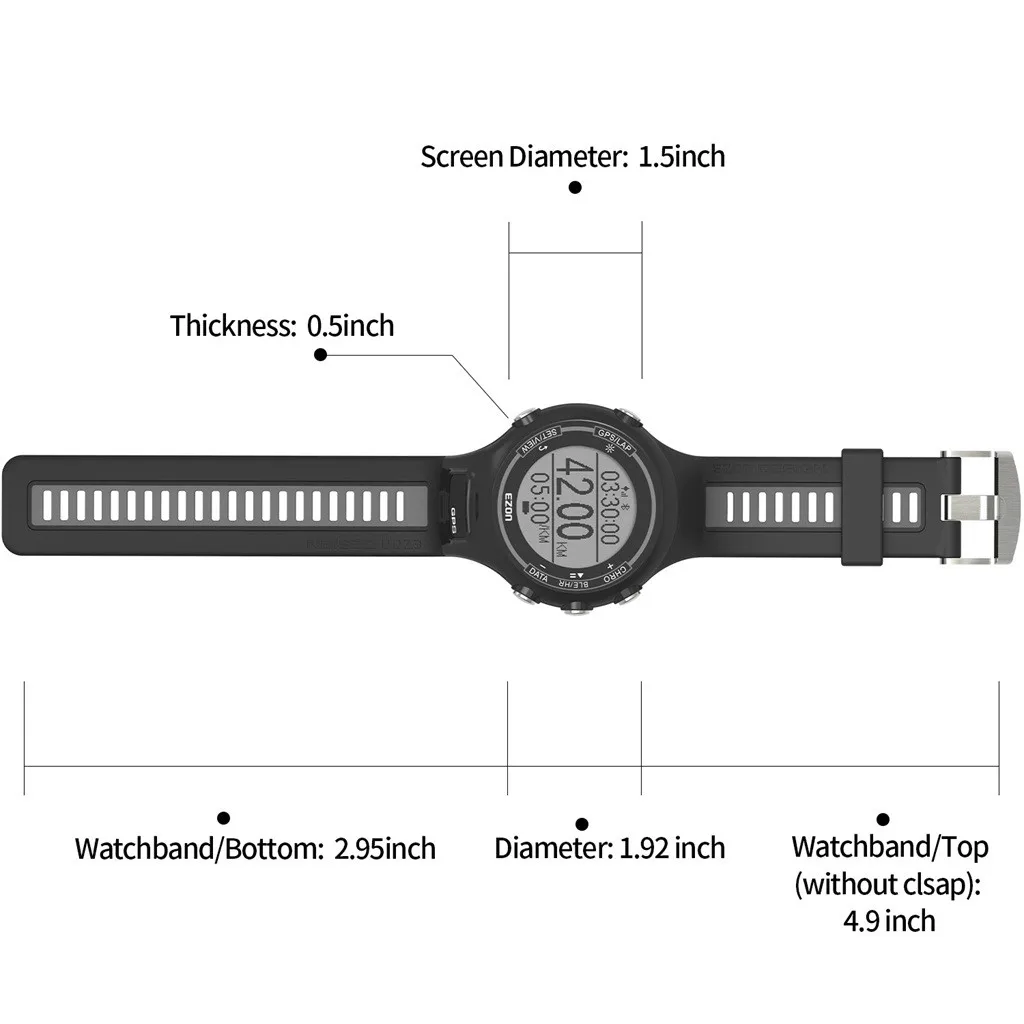EZON T907-hr фитнес-часы с gps Беговые Спортивные часы спортивные Шагомер с сим-камерой Smartwatch для Android