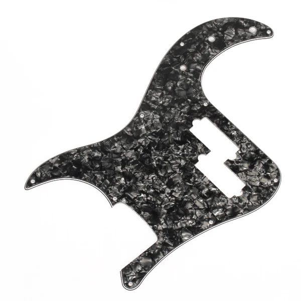 Celluloid PVC Guitar Pickguard Scratch Plate For PB Bass Guitar Black Pearl