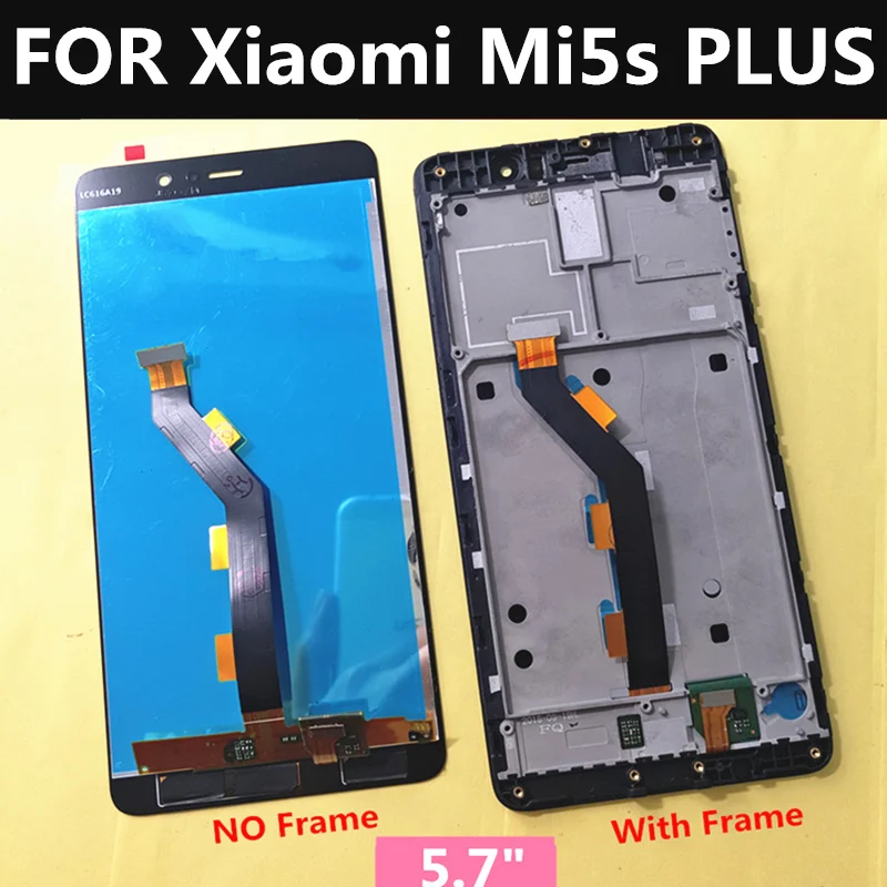 ЖК дисплей 5 7 дюйма для Xiaomi Mi 5S Plus сенсорный экран в сборе Замена 5s MI Mi5S LCD|Экраны
