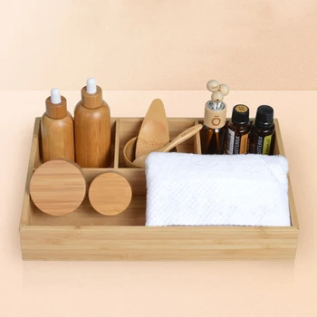 

10pcs Natural Bamboo Equipment Aromatherapy Spa Sets Essential Oil Container Cream Boxes Oil Bowls Spoon Scraping Boards