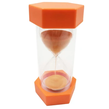 

Orange Hexagon Small Sand Timer Hourglass 2 Minutes Kitchen Cooking Timing Tool Kids Educational Toy 13x6.5cm