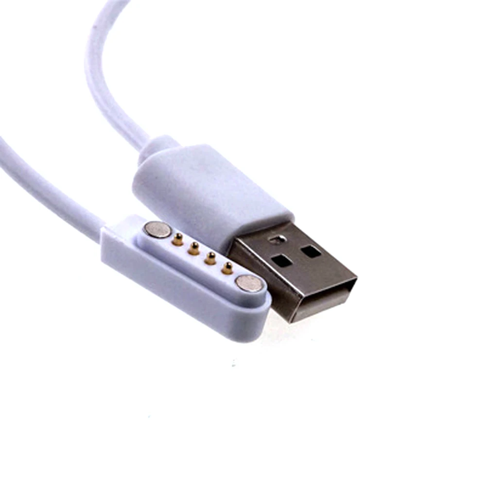 

1Sets Magnetic Usb Charging Cable Male Female PogoPin Connector Power Solution 4 Pin Magnets Contact Pad PCB Solder2.5MM Pitch