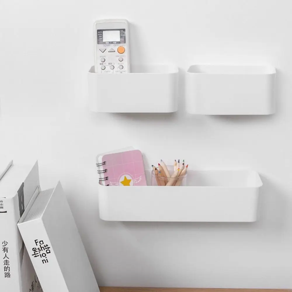 

Home Decor Hanger Bathroom Shelf Shower Organizer Remote Control Holder Bathroom Storage Rack Cosmetic Storage Box