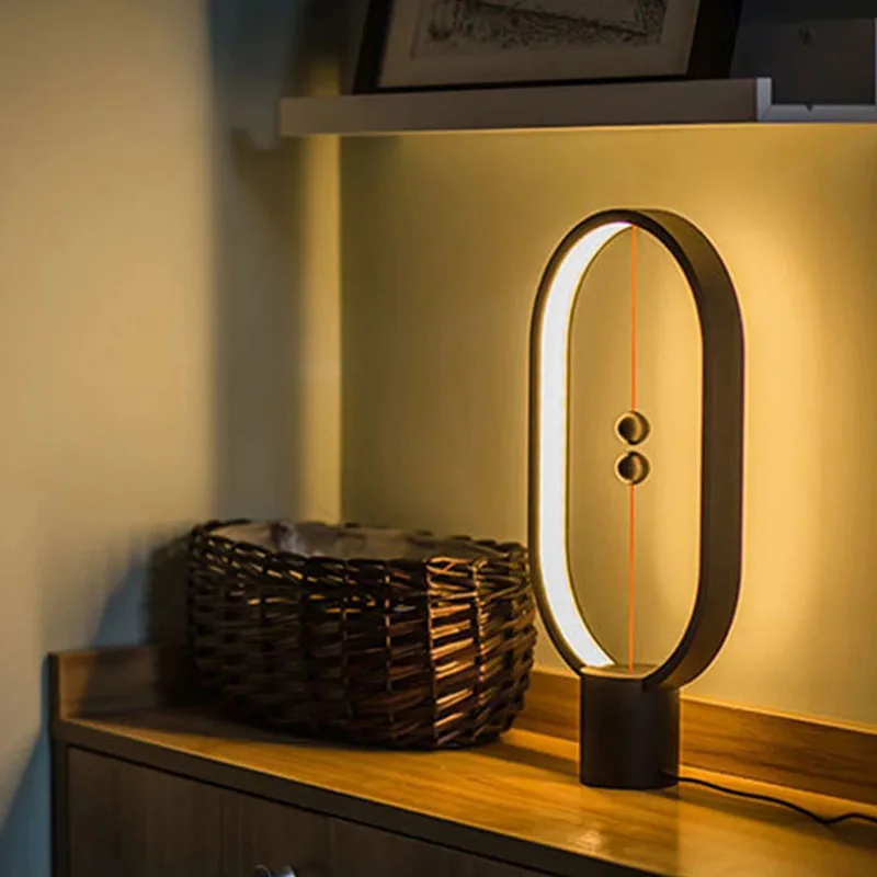 Creative Table LED Mini Balance Night Light USB Bedside Lamp for Bedroom