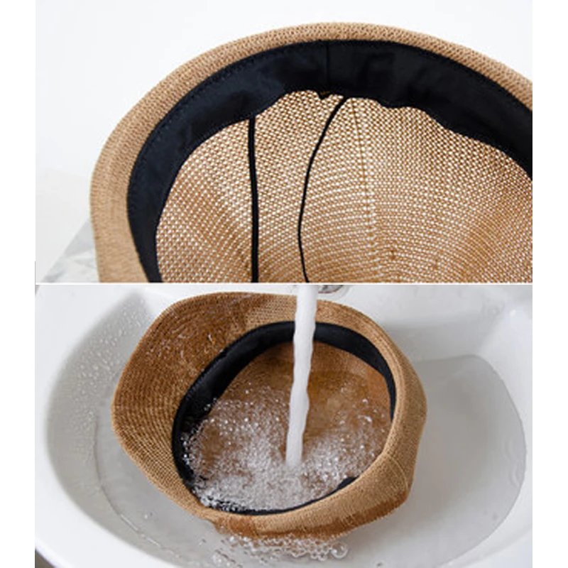 Summer Short Brim Newsboy Hats for Women Adjustable Breathable Straw Beret Lady Caps Vintage Artist Painter Hat Visor Beach