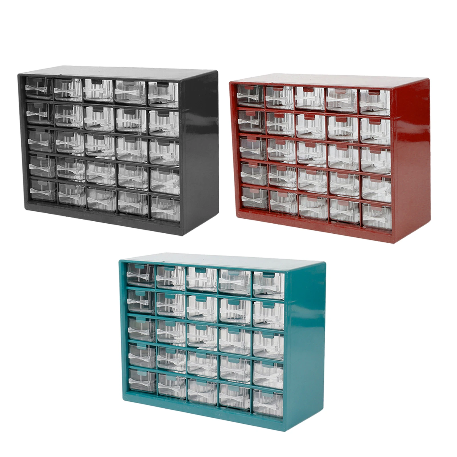 Caja de almacenamiento de plástico para cajones, organizador de almacenamiento, contenedores, suministros de artesanía para pernos de joyería, cuentas y manualidades, 25 unidades|Cajas de herramientas| - AliExpress
