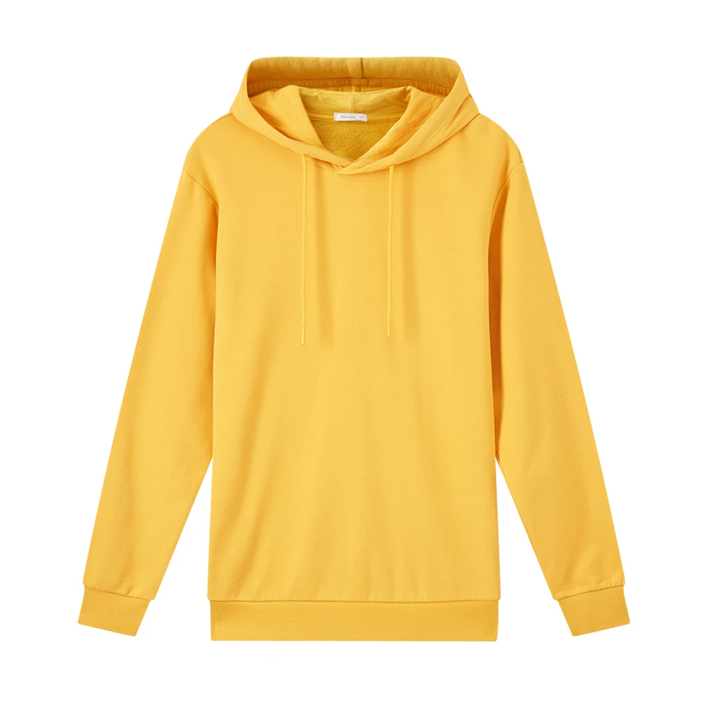 Real warm yellow Metersbonwe осень и зима Многоцветный комфорт толстовка мужская плюс бархат вязать сплошной Цвет толстовки с капюшоном - Цвет: Real warm yellow