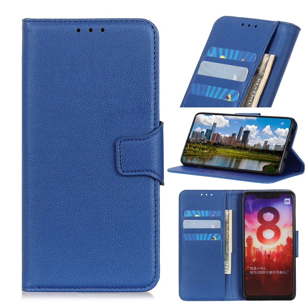 Чехол для Xiaomi mi x 3 5G Red 7A из искусственной кожи с узором Личи откидная крышка