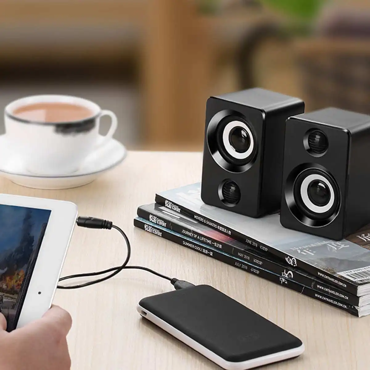 Portable Mini USB 2.1 Bass Speakers Music Stereo for Computer Desktop PC Laptop Notebook Phone Home Theater Party Loudspeaker