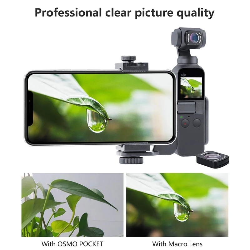 Ulanzi Op-5 Op-6 широкоугольный макрообъектив для Dji Osmo Pocket 10X Hd 4K макрообъектив Gimbal аксессуары магнитные линзы