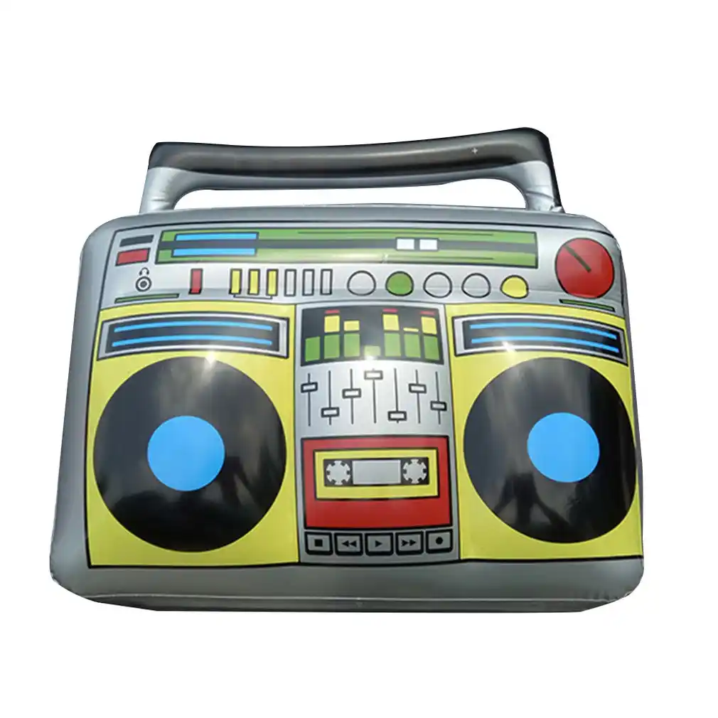 Crianças pequenas clássico gravador de rádio brinquedos balões para casa decoração de festa musical pvc balão inflável