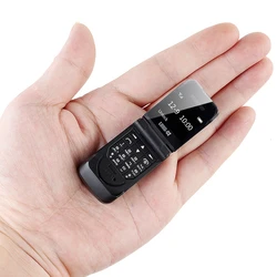 Clapet petit Mini rabat téléphone portable Bluetooth dialer bouton poussoir gsm pas cher magique voix unique sim déverrouiller téléphone portable 