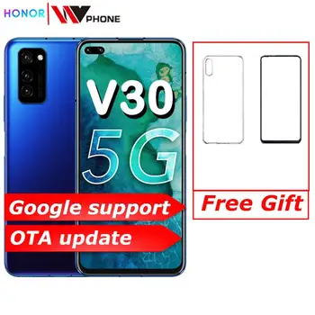 Перейти на Алиэкспресс и купить Оригинал, Смартфон Honor V30, четыре ядра, Кирин 128, 5G, 6 ГБ, 8 ГБ, ГБ, 40 МП, тройная камера, 40 Вт, SuperCharge, 5G, мобильный телефон