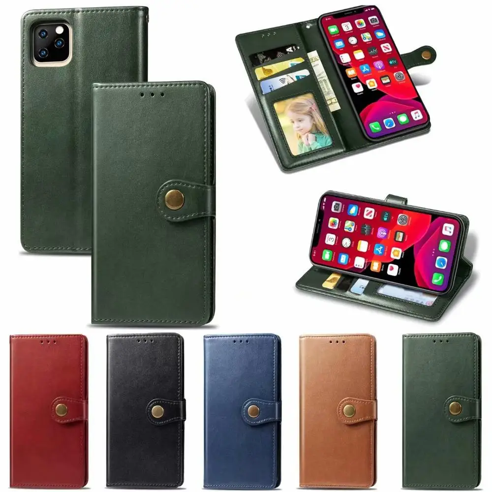Для iPhone XS MAX X XR 6S 7 8 Plus новый 2019 простые цвета флип подставка держатель карты PU