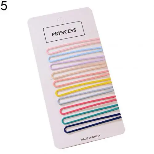 SANWOOD 10 шт. корейский стиль Девушки Красочные шпильки полые собака лук Звезда зажим для волос сердце модные головные уборы - Цвет: 5