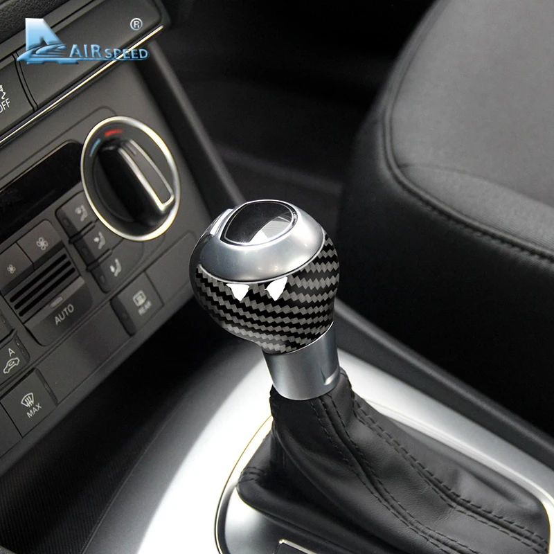 AIRSPEED для AUDI Q3 2013 аксессуары AUDI Q3 внутренняя отделка из углеродного волокна чехол для рычага переключения передач наклейка