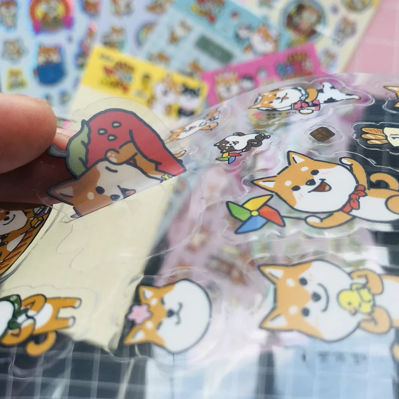 3X Kawaii Шиба ину Декоративные наклейки для собак Сделай Сам Уплотнительная паста