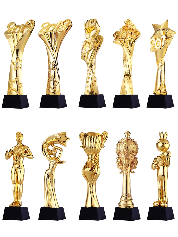 

Trophy Custom Made Outstanding Staff Five-pointed Star Thumb Lettering Medal Production Annual Conference Awards Crystal Trophy