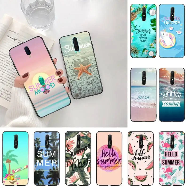 Чехол для телефона Hello Cool Summer Beach Sea Custom мягкий чехол Oppo A5 A9 2020 Reno2 z Renoace 3pro Realme5Pro |