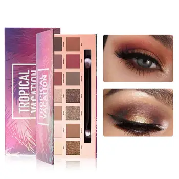 

FOCALLURE 14 Colors Eye Shadow Palette Matte Glitter High Pigment Hot in Palette Eyeshadow with Brush Eyes Makeup Eyeshadow