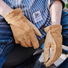 

Frosted Cowhide Genuine Leather Motorbicycle Gloves Outdoor Riding Leather Gloves Mens Women Cycling Full Finger Gloves NR251