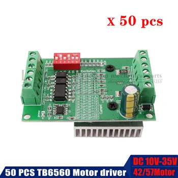 Buy 50pcs Tb6560 DRIVER Board Stepper Motor DC 10V-35V CNC Single Axis Controller Module 10 Files Motor Drives