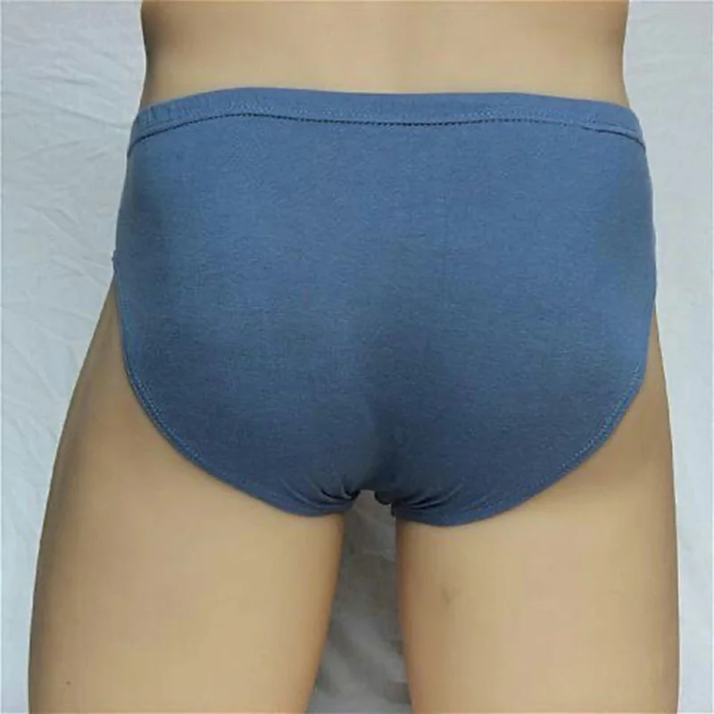 남성용 100% 면 브리프, 플러스 사이즈 속옷, 통기성 팬티, 단색 섹시 편안한 반바지, 5XL 6XL