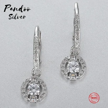 

PANDOO Fashion Charm Sterling Silver Original 1:1 Copy, Simple Charm Elegant Fashion Earrings Women Luxury Jewelry Gifts