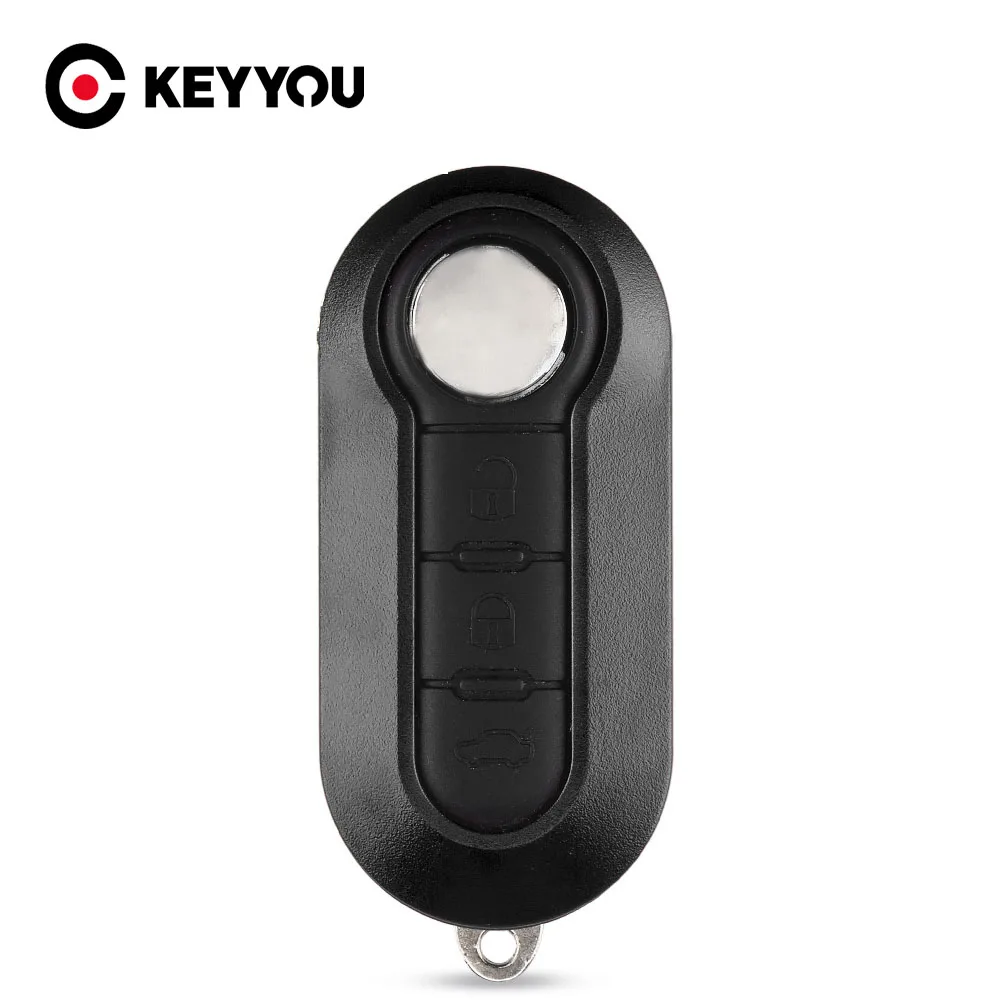 KEYYOU 10x3 кнопочный чехол для FIAT 500 Panda Punto Bravo Автомобильная сигнализация Fob COMBO SIP22