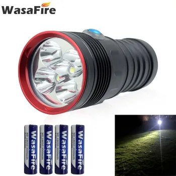 

Diving Lantern 10000LM 5*L2 Led Dive Torch Waterproof 3 Modes Scuba Flashlight with 18650 Battery+Charger for Underwater Hunting