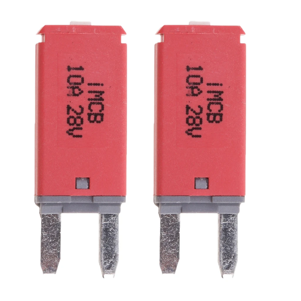 2 Pack Car ATM Mini Blade Fuse Kit Circuit Breaker Manual Reset