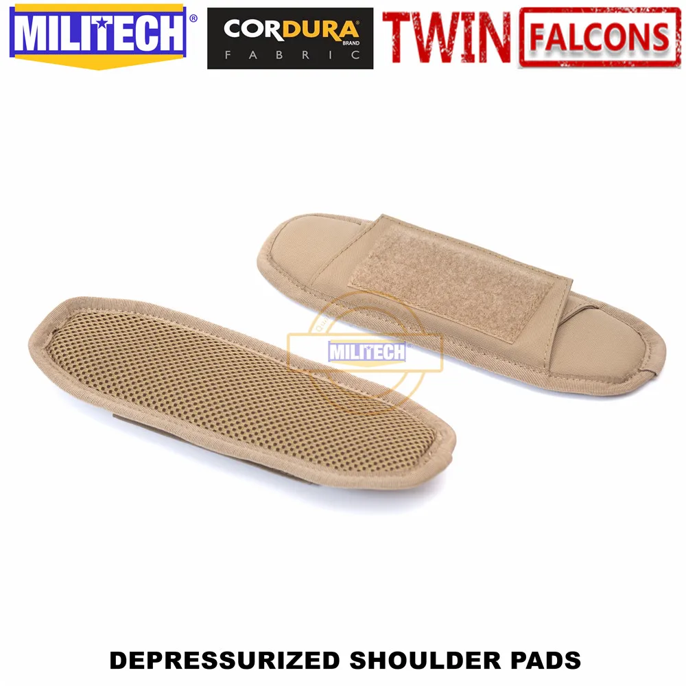 MILITECH TWINFALCONS TW Delustered Cordura Наплечные подушечки, жилет, наплечный ремень, комплект наплечных подушек