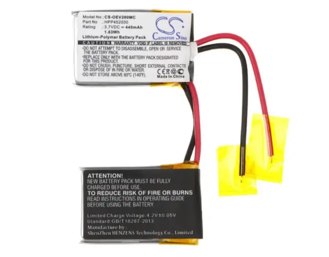 Cameron sino 440mah аккумулятор для океана EV0200 HPP452030 Аккумулятор для камеры