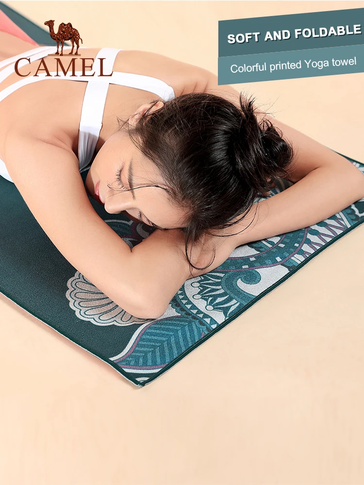 CAMEL, полотенце для йоги, нескользящее, с принтом, коврик для йоги, одеяло из микрофибры, впитывающее пот, мягкое, для путешествий, Пилатеса, спортзала, фитнеса