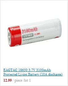 EAGTAC D25LC2 мини EDC светодиодный светильник-вспышка XPG2 на большие расстояния 18650 батарея CR123A задний светильник ультра компактный карманный светильник