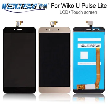 

WEICHENG For Wiko U Pulse Lite LCD Display +Touch Screen Assembly Black/Gold For u pulse lite lcd Digitizer+free tools